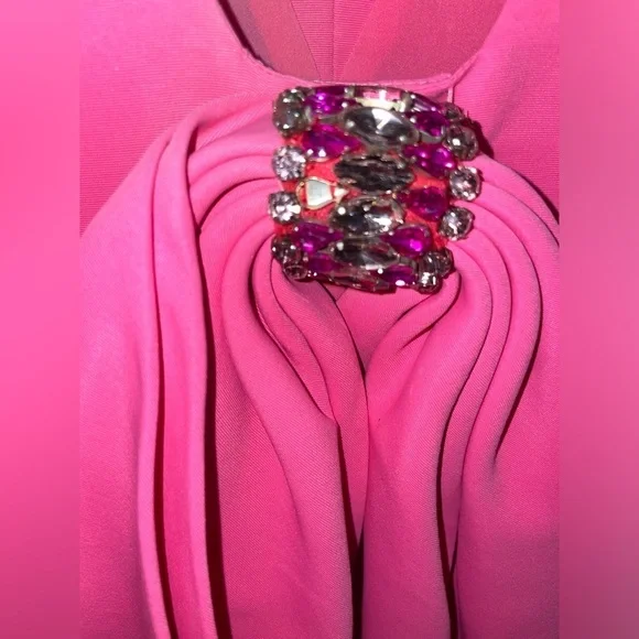 New! Sachin & Babi Katrina Cutout Bow Embellished Pink Gown 💖 Size 2 NWT! - Picture 15 of 16